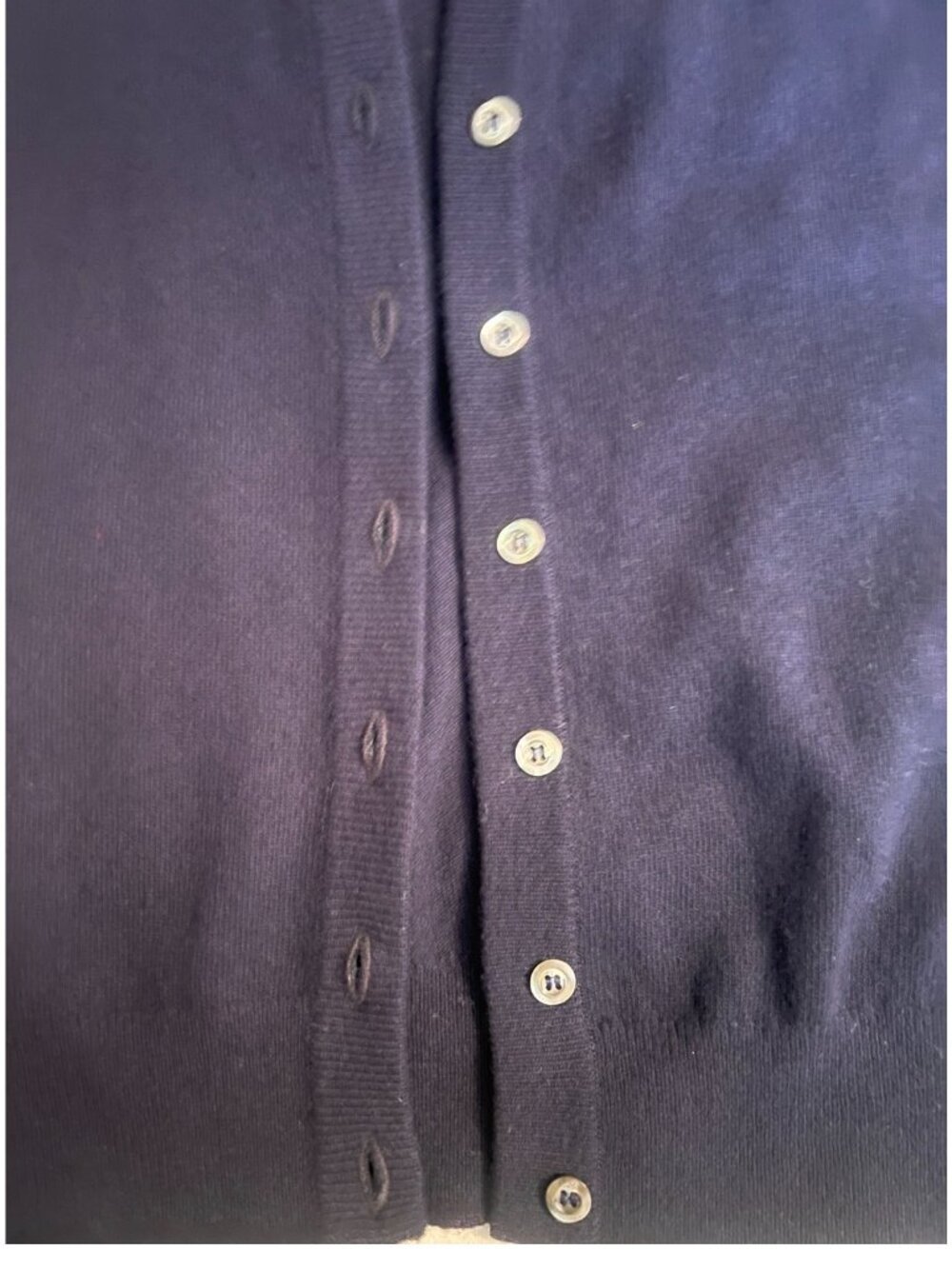 Roble Jones Glenmac Of Scotland Navy Blue Geelong Lambs Wool Button-Up Vest XS - Picture 4 of 8